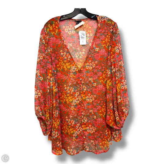 Top Short Sleeve By Torrid In Floral Print, Size: 4