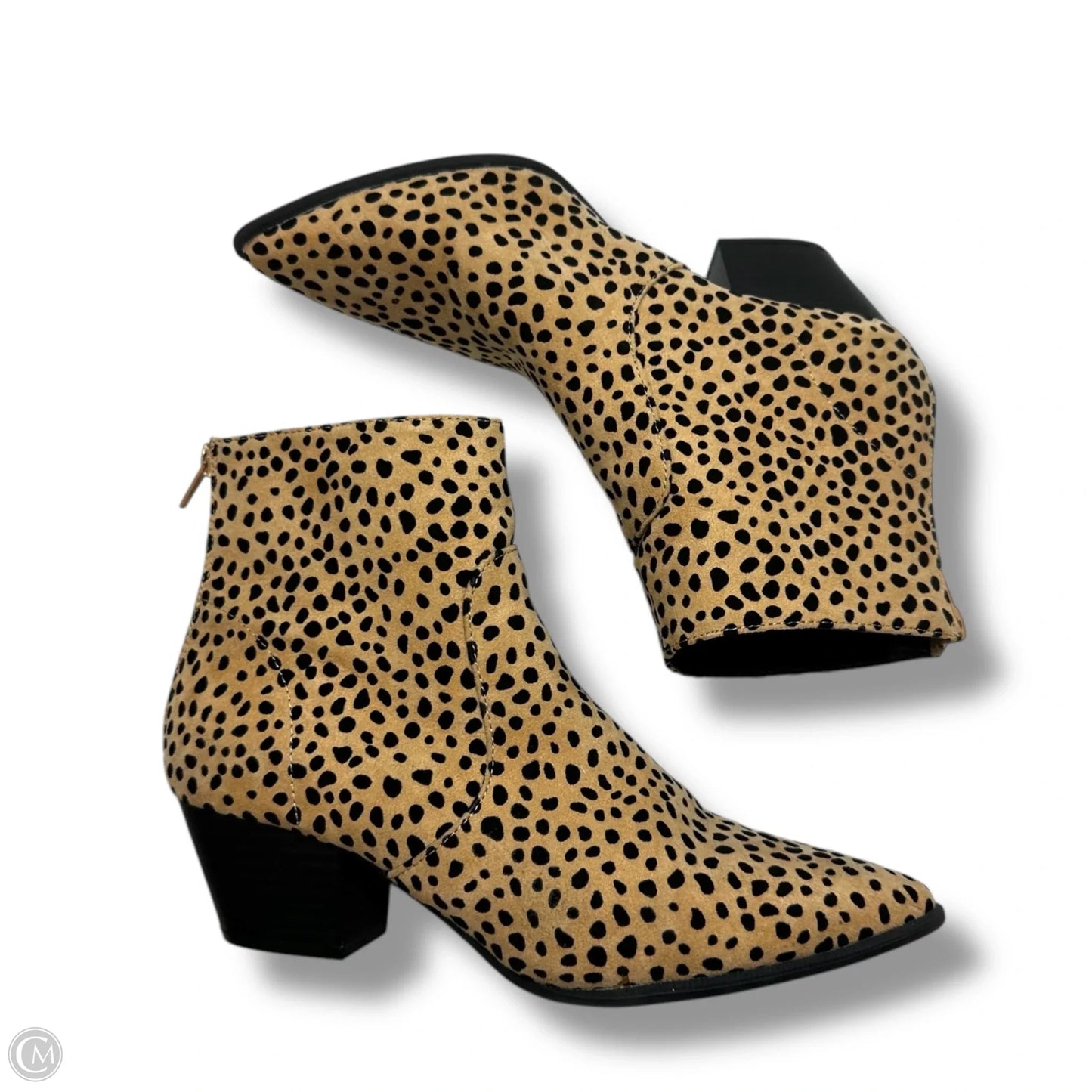 Boots Ankle Flats By Qupid In Leopard Print, Size: 7