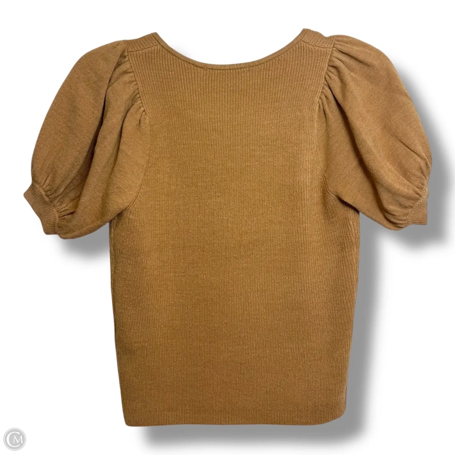 Top Short Sleeve By French Connection In Tan, Size: S