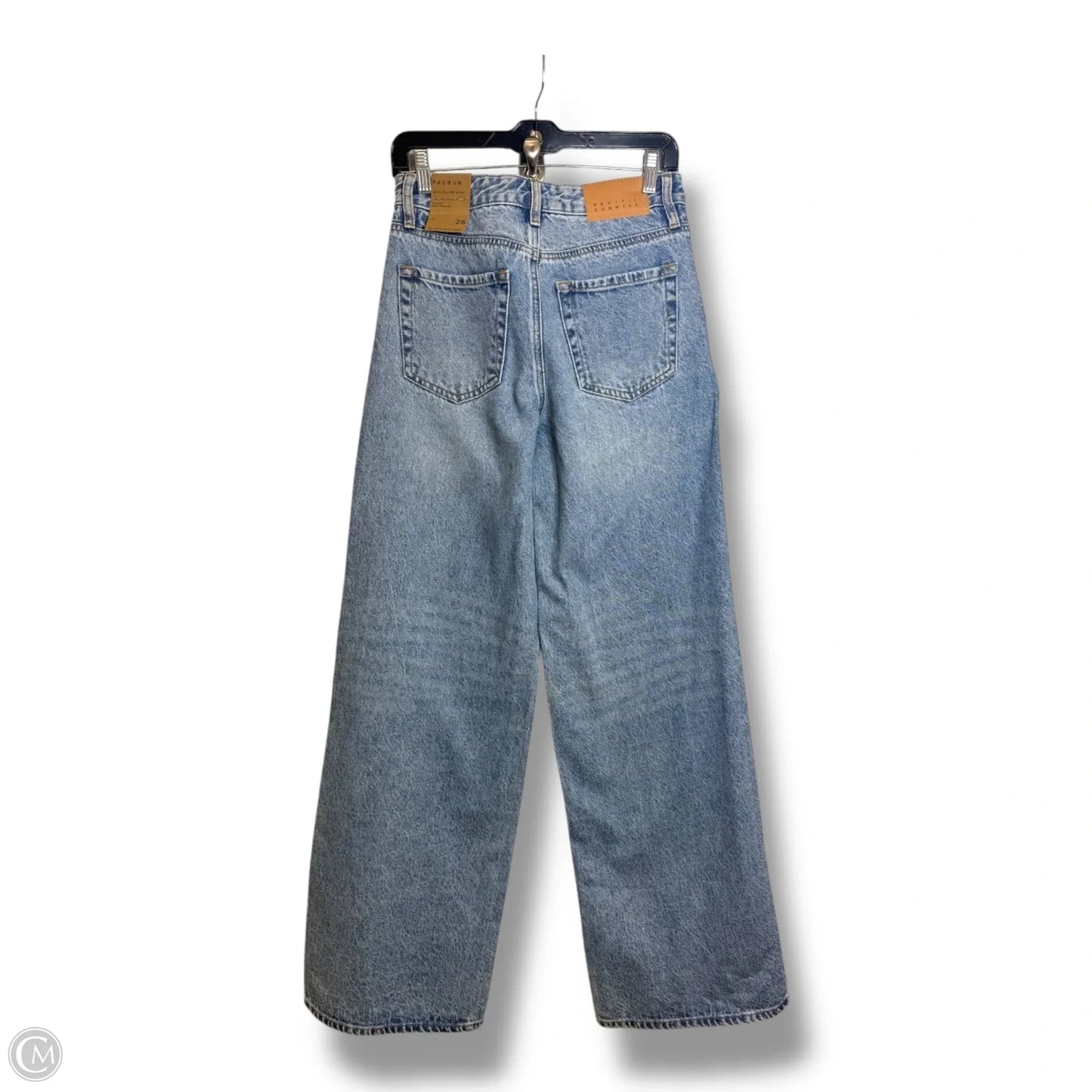 Jeans high rise Wide Leg By Pacsun In Blue Denim, Size: 6
