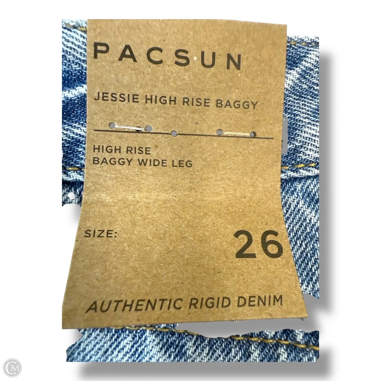 Jeans high rise Wide Leg By Pacsun In Blue Denim, Size: 6