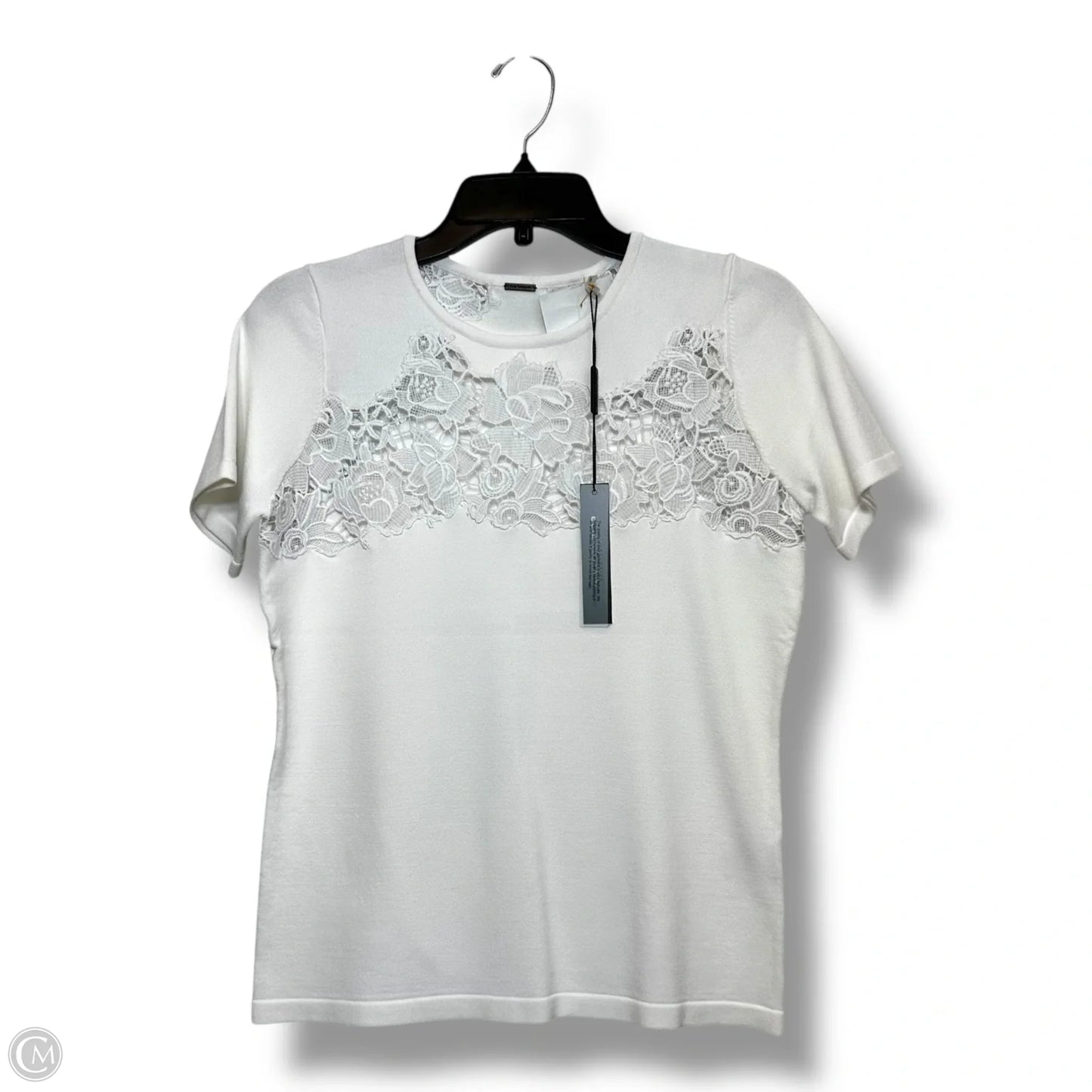 Top Short Sleeve By Elie Tahari In White, Size: S