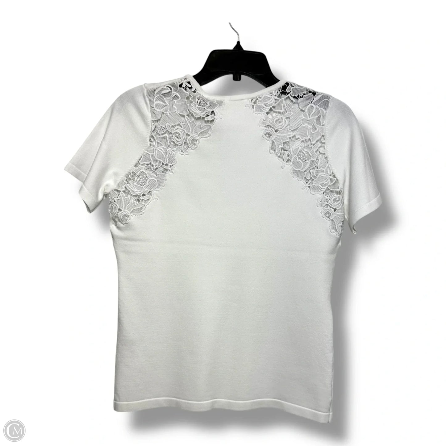 Top Short Sleeve By Elie Tahari In White, Size: S