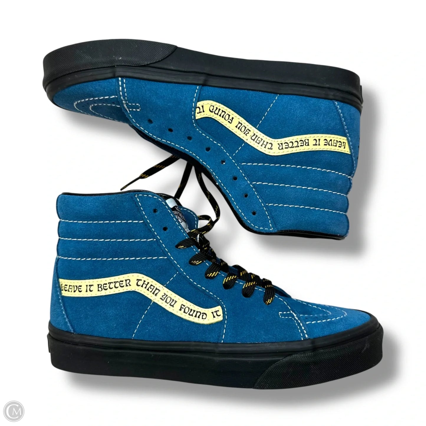 Shoes Flats By Vans In Blue, Size: 6.5