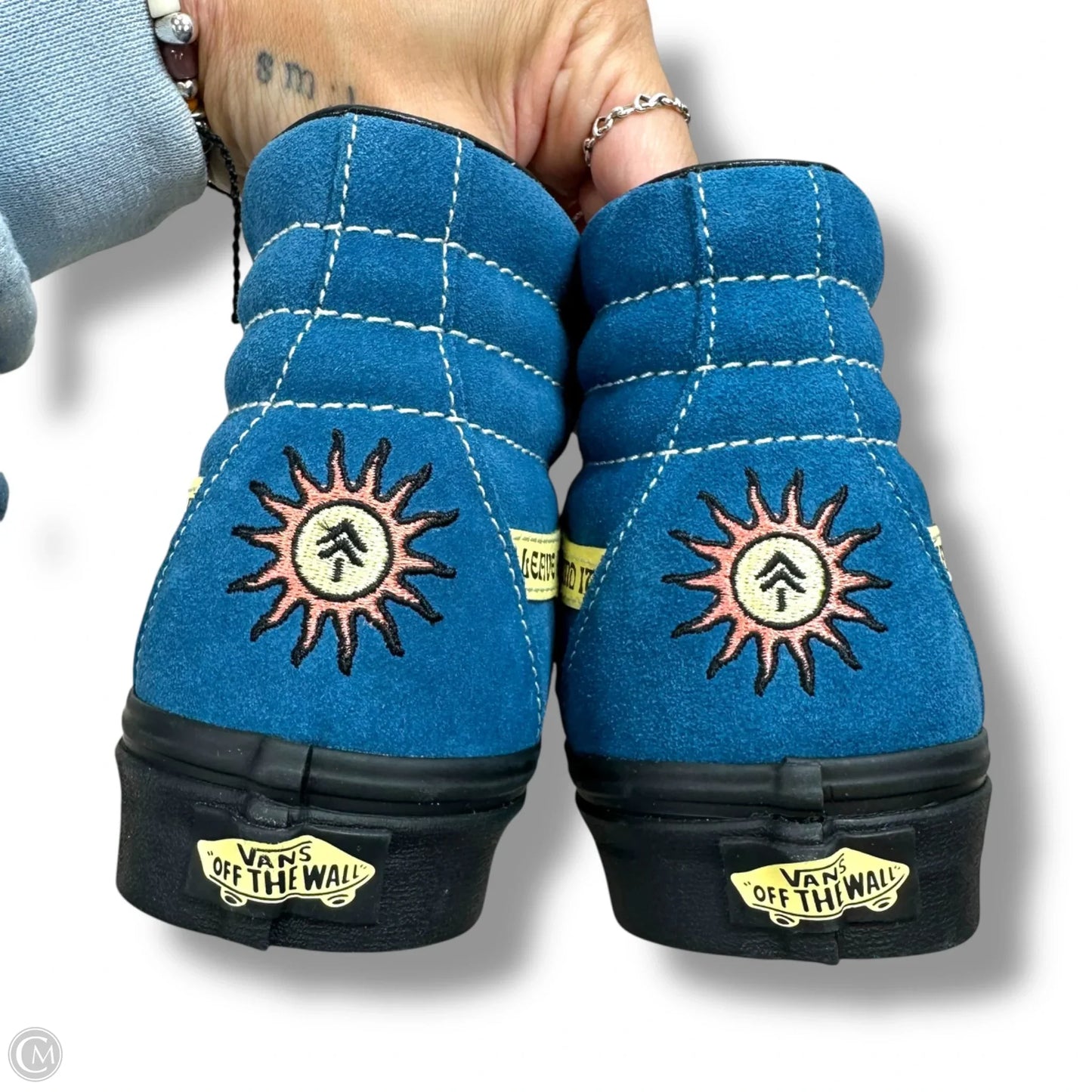 Shoes Flats By Vans In Blue, Size: 6.5