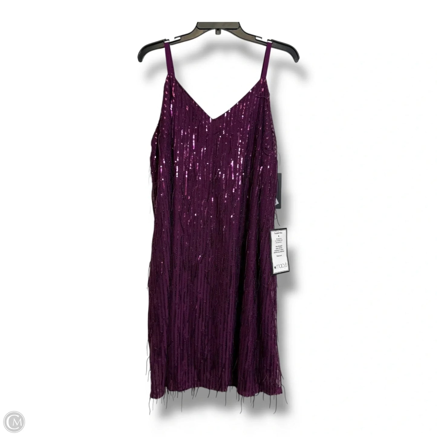 Dress Casual Short By City Studio In Purple, Size: 1x