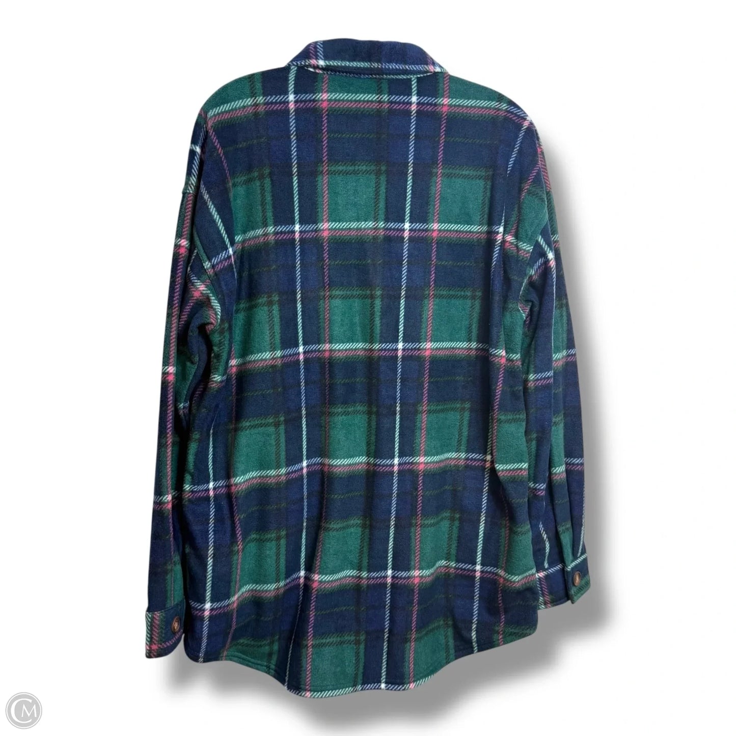 Jacket Shirt By Maurices In Plaid Pattern, Size: M