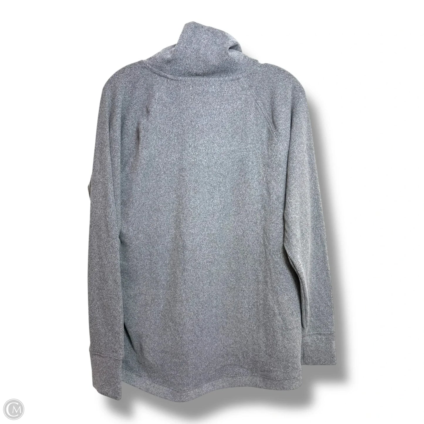Top Long Sleeve Basic By Maurices In Grey, Size: M