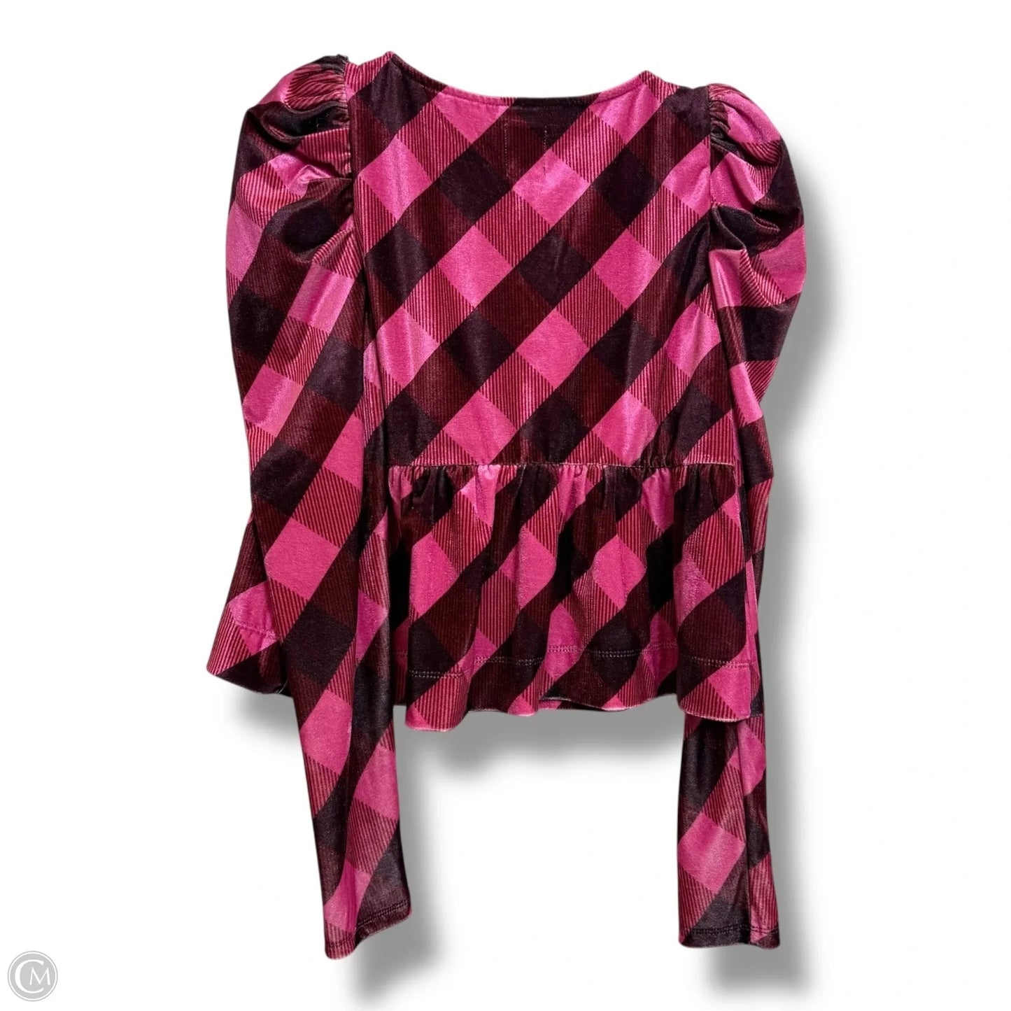 Top Long Sleeve By Maeve In Plaid Pattern, Size: S