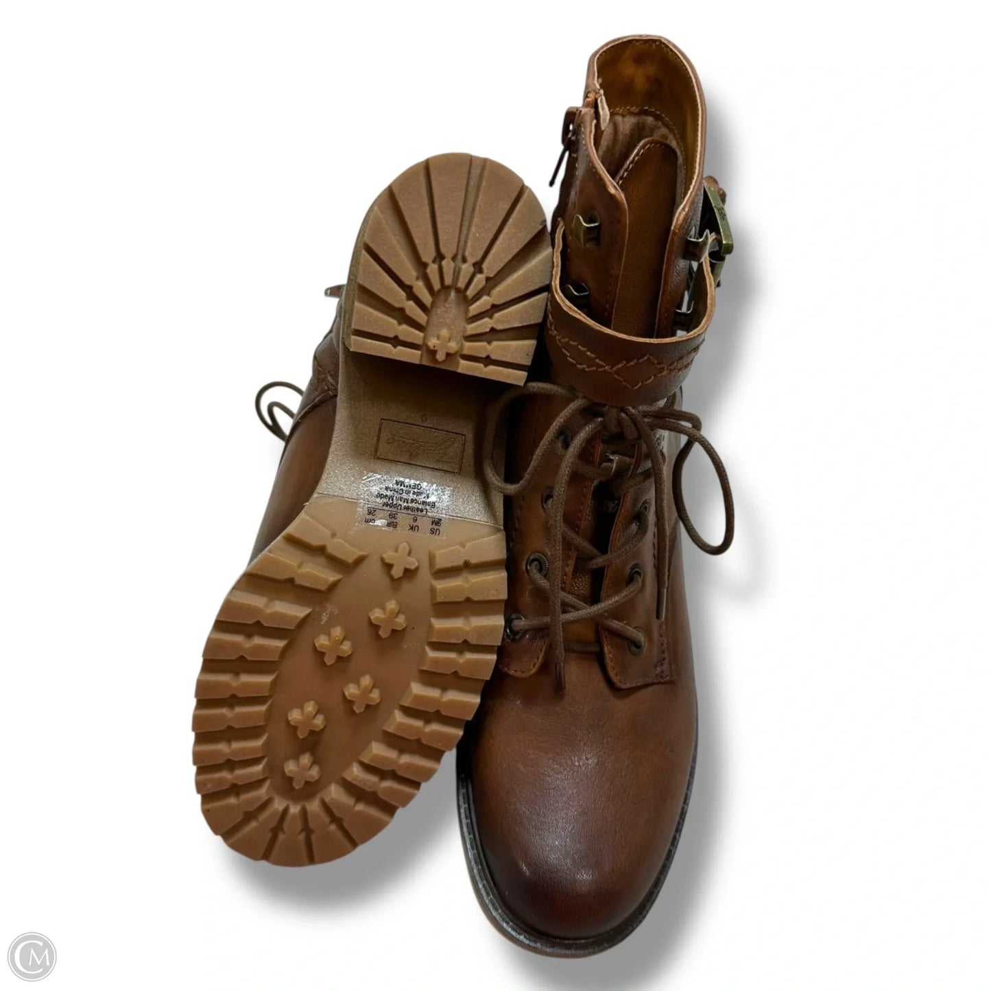 Boots Ankle Heels By Zodiac In Brown, Size: 9