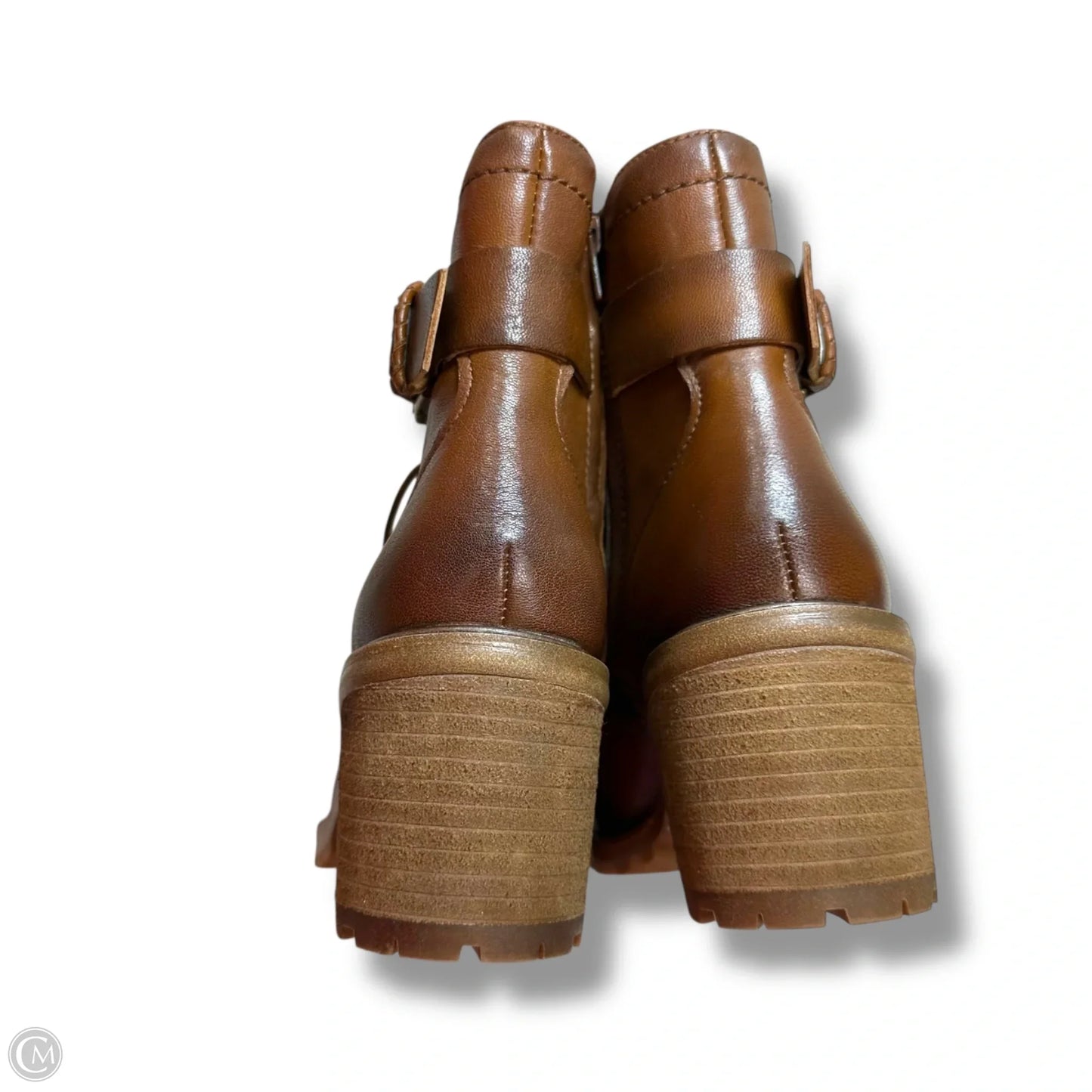 Boots Ankle Heels By Zodiac In Brown, Size: 9