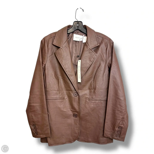 Blazer By Mustard Seed In Brown, Size: S