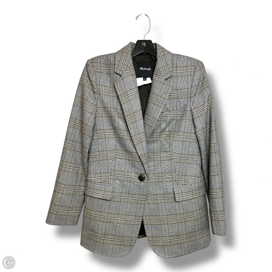 Blazer By Madewell In Checkered Pattern, Size: 0