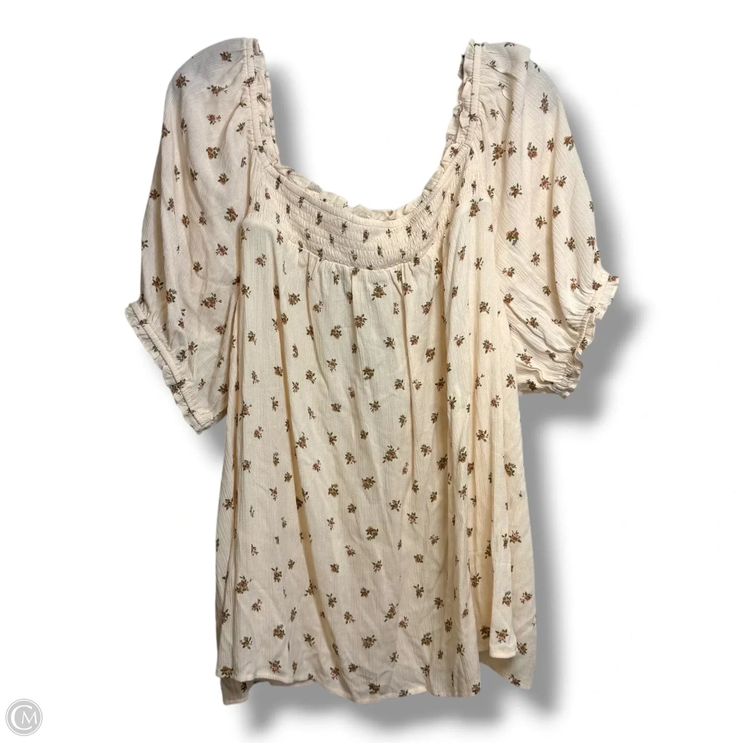 Top 3/4 Sleeve By Torrid In Floral Print, Size: 3x