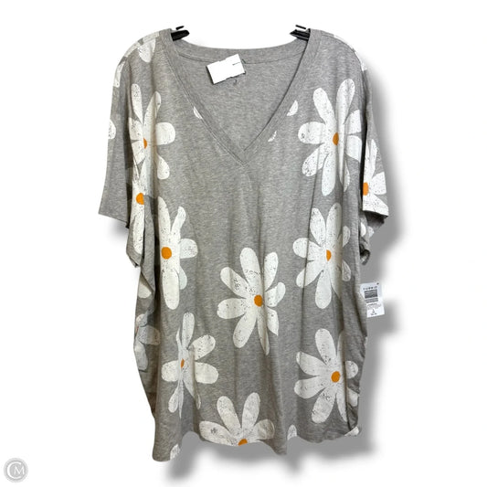 Top Short Sleeve Basic By Torrid In Grey, Size: 3x