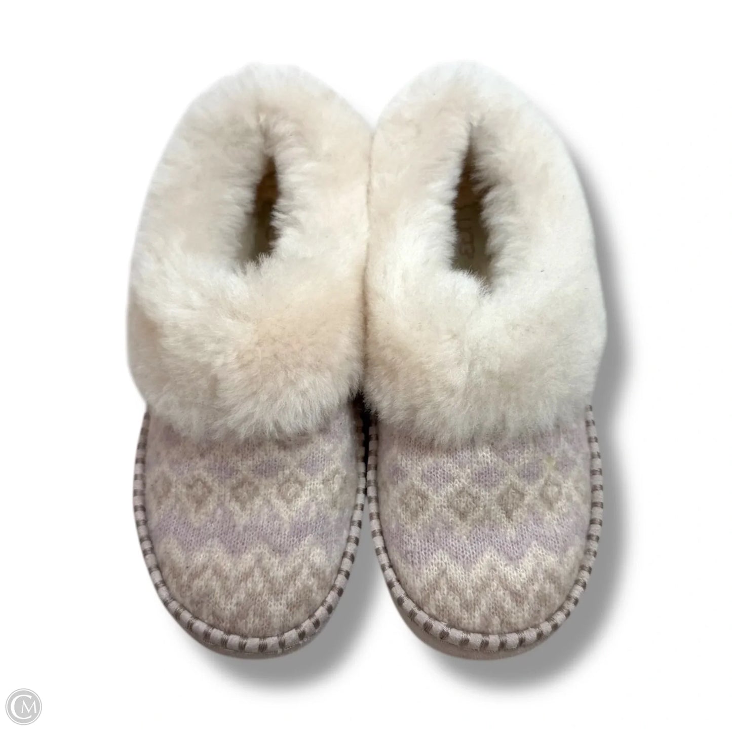 Slippers Designer By Ugg In Tan, Size: 7