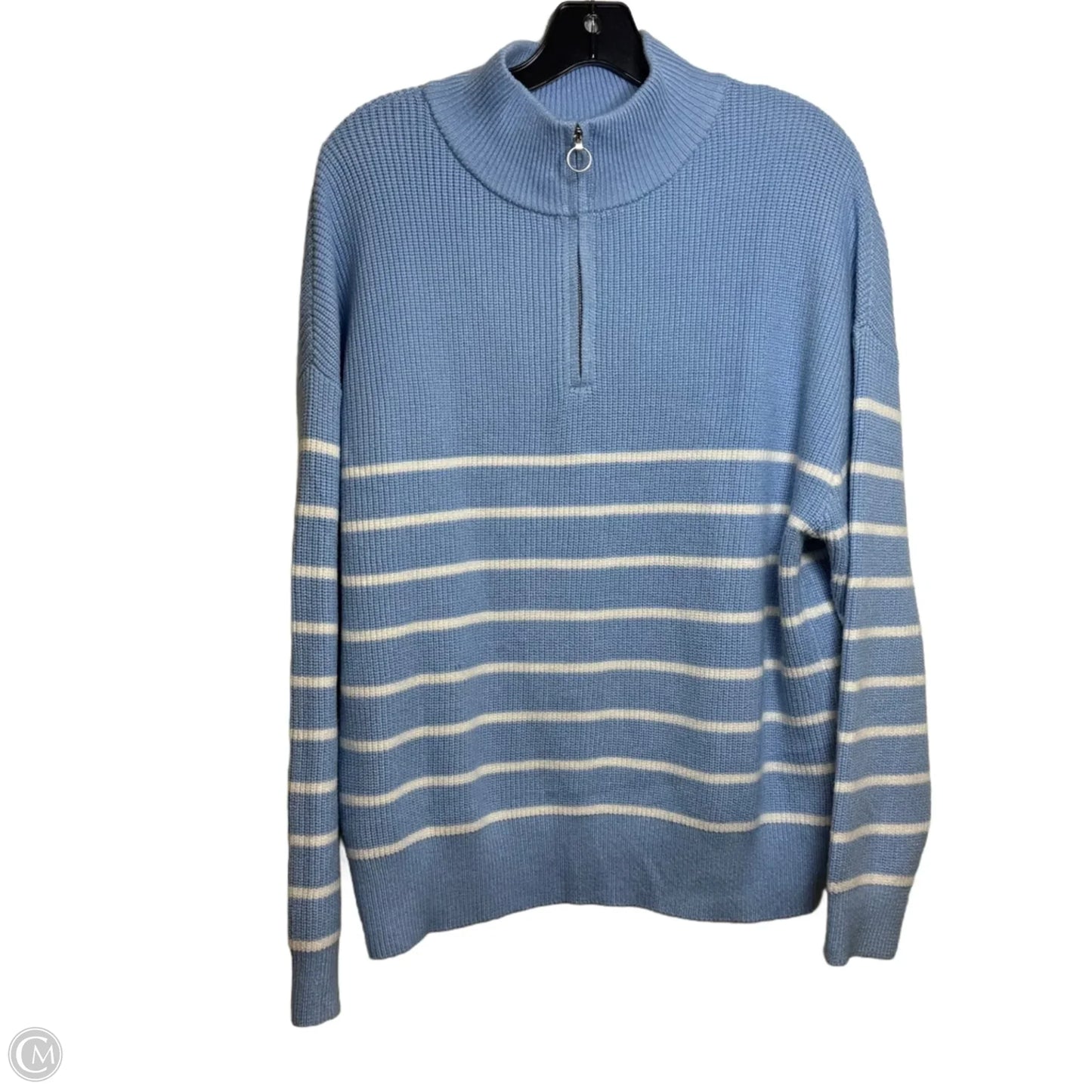 Sweater By Clothes Mentor In Striped Pattern, Size: M