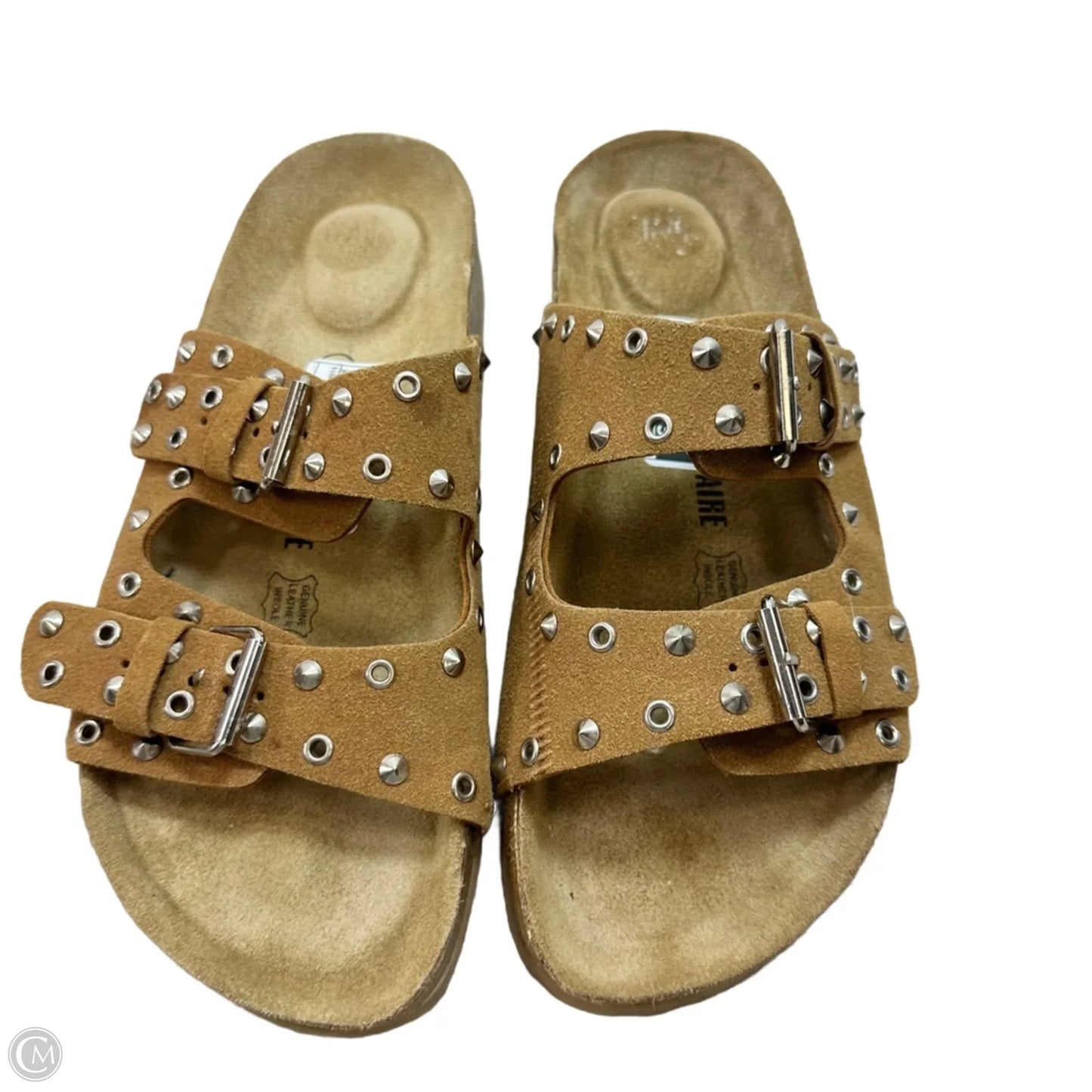 Sandals Flats By Cushionaire In Tan, Size: 8.5