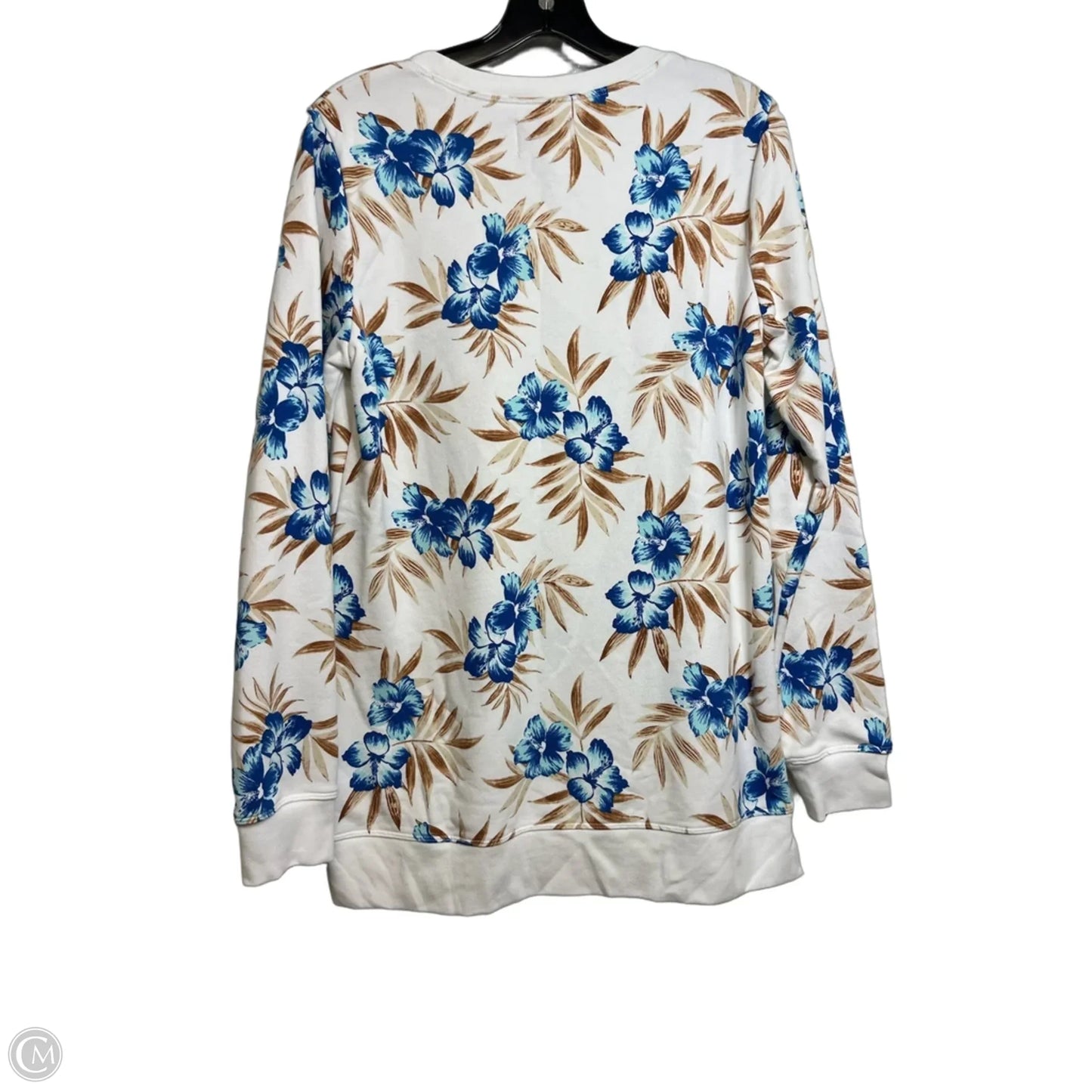 Top Long Sleeve By Lands End In Blue, Size: M