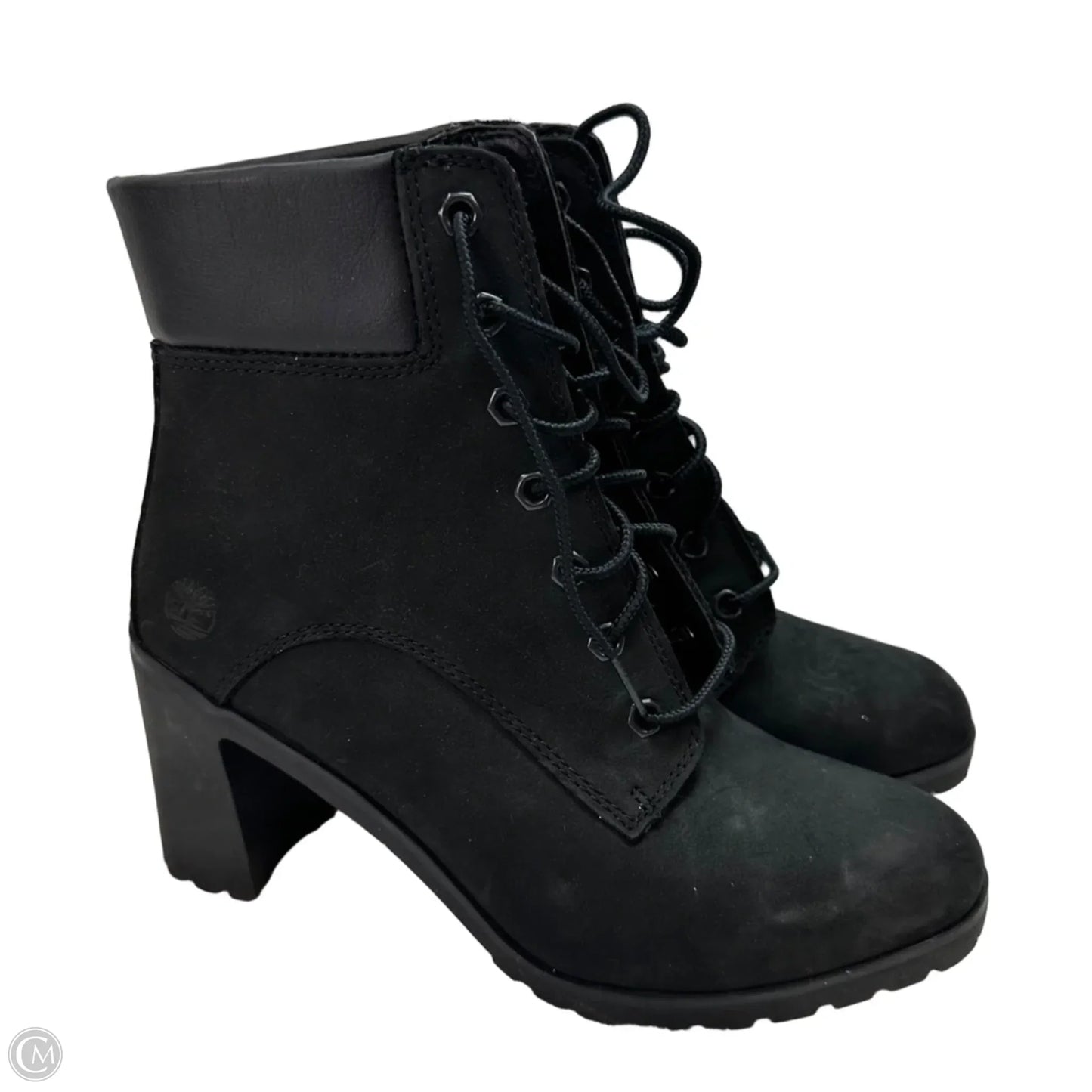 Boots Ankle Heels By Timberland In Black, Size: 8