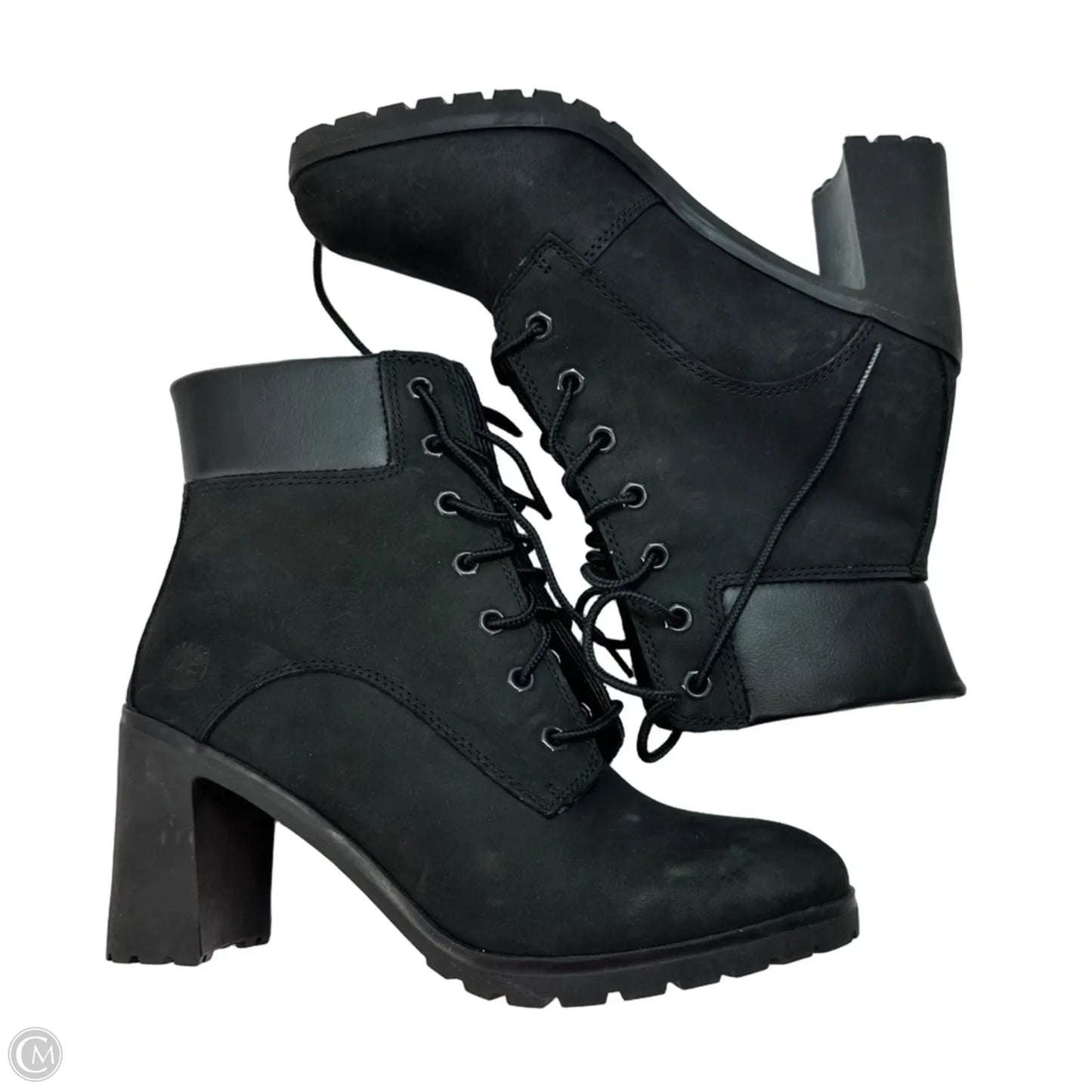 Boots Ankle Heels By Timberland In Black, Size: 8