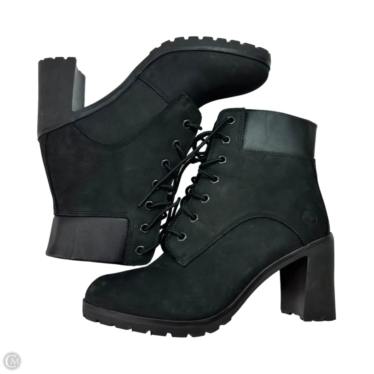 Boots Ankle Heels By Timberland In Black, Size: 8