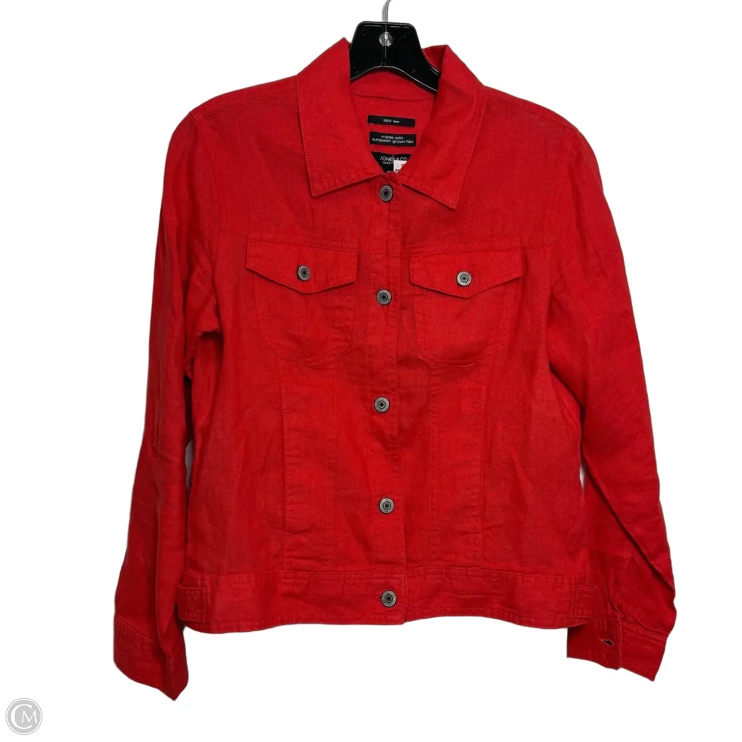 Jacket linen By Jones And Co In Red, Size: S