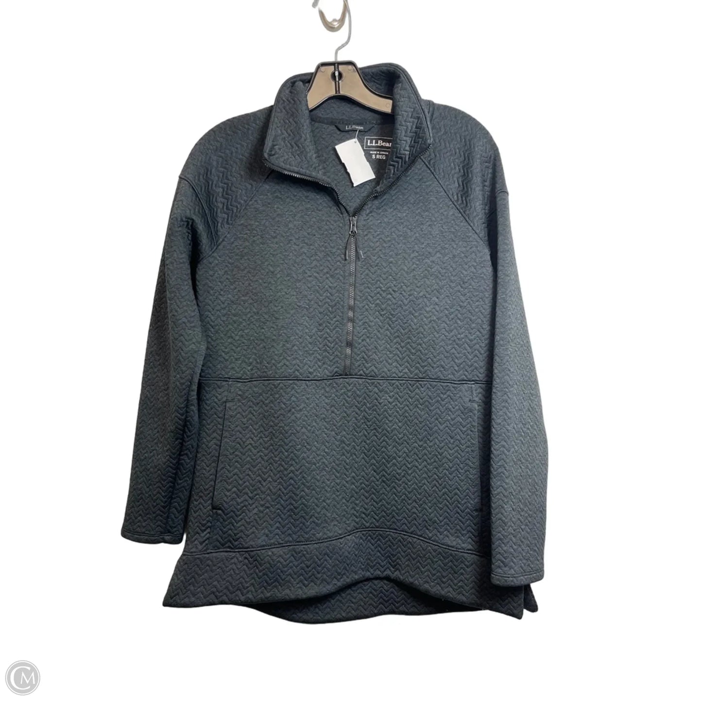 Athletic Top Long Sleeve Collar By L.l. Bean In Black, Size: S