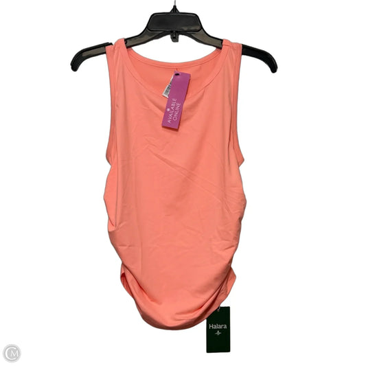 Top Sleeveless Basic By Halara In Orange, Size: M
