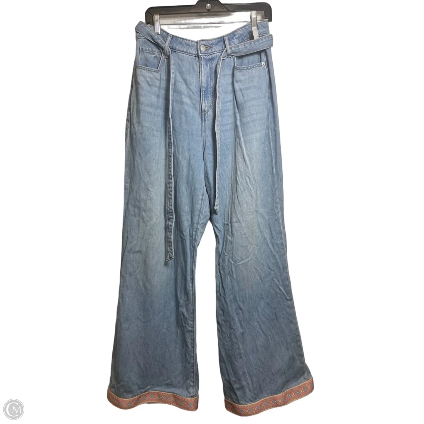 Jeans Wide Leg By Loft In Blue Denim, Size: 10