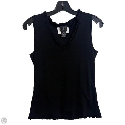 Top Sleeveless By Inc In Black, Size: M
