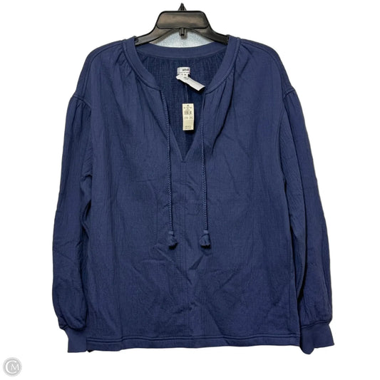 Top Long Sleeve By Aerie In Navy, Size: Xs