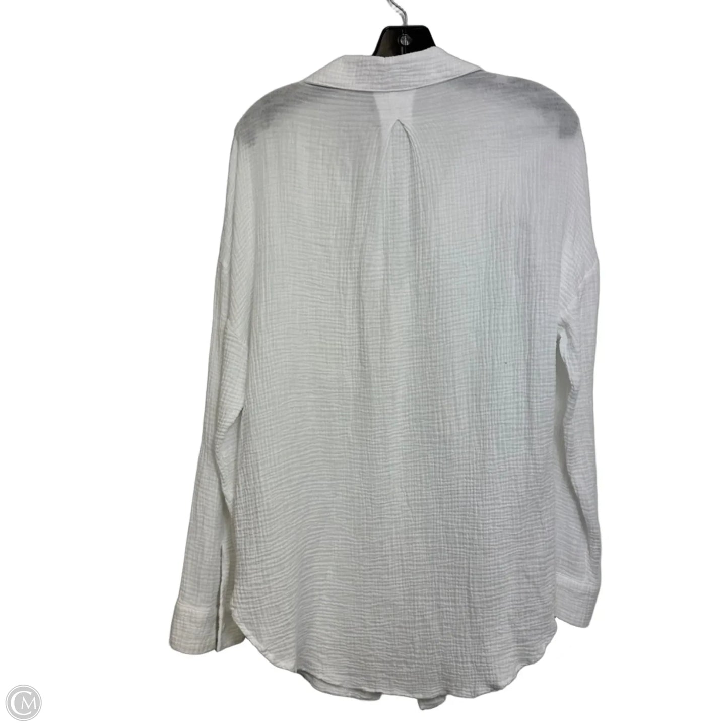 Top Long Sleeve By Shade & Shore In White, Size: S