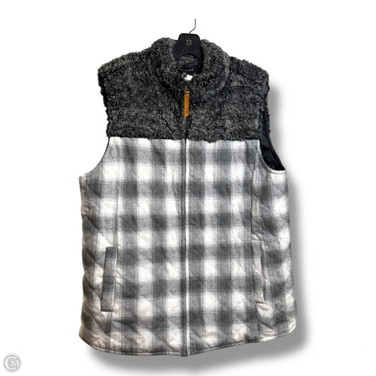 Vest Fleece By Simply Southern In Grey, Size: Xxl