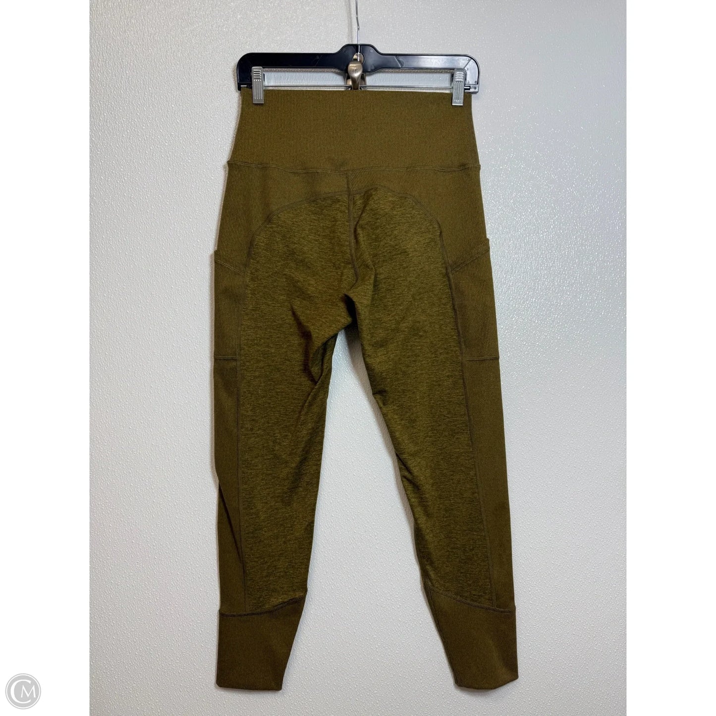 Athletic Leggings By Aerie In Green, Size: L
