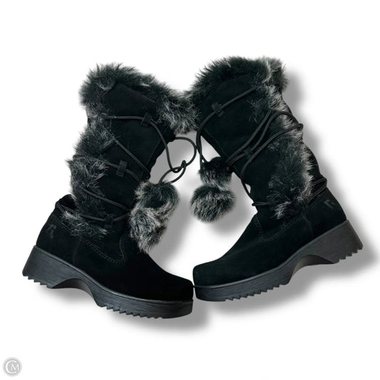 Boots Mid-calf Heels By Report In Black, Size: 6