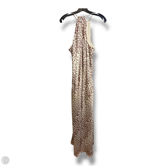 Dress Casual Maxi By Express In Animal Print, Size: L