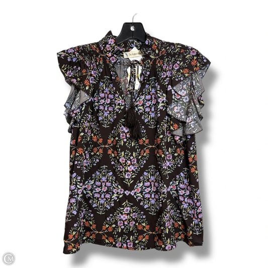 Top Sleeveless By Clothes Mentor In Brown, Size: S