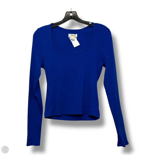 Top Long Sleeve By Maeve In Blue, Size: M