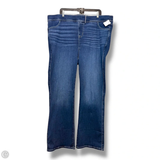 Jeans LEAN JEAN SLIM BOOT SUPER SOFT Cut By Torrid In Blue Denim, Size: 3x