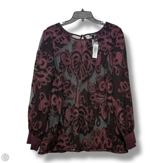 Top Long Sleeve By Torrid In Purple, Size: 3x