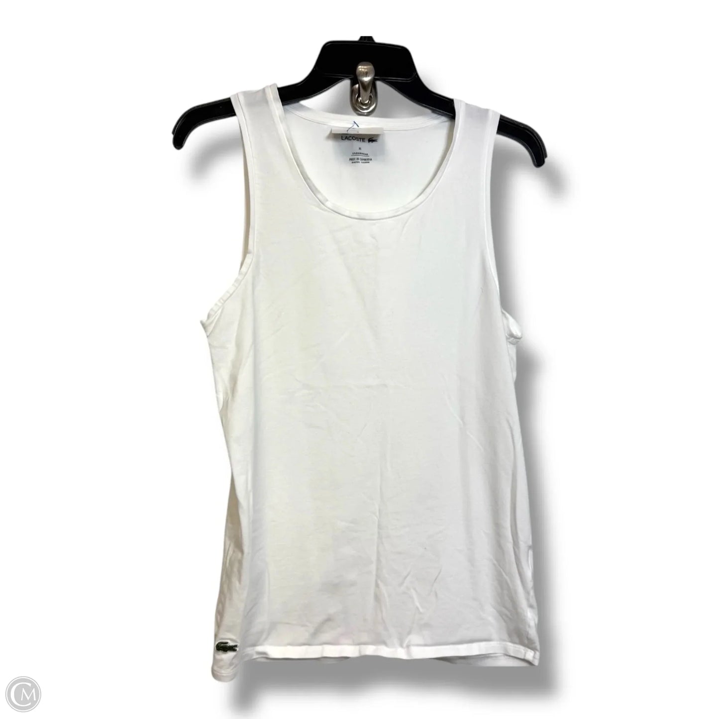 Top Sleeveless By Lacoste In White, Size: Xs