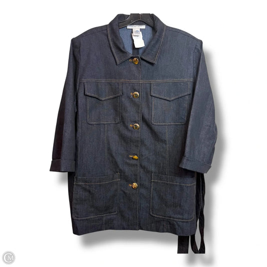 Jacket Denim By Clothes Mentor In Blue Denim, Size: Xl