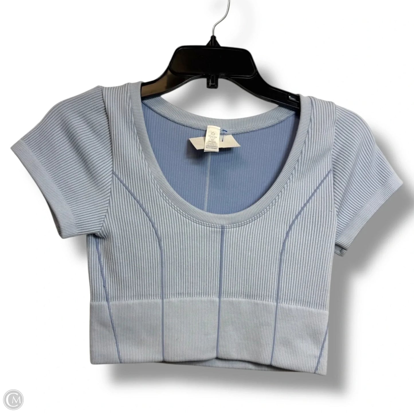 Athletic Top Short Sleeve By Aerie In Blue, Size: S