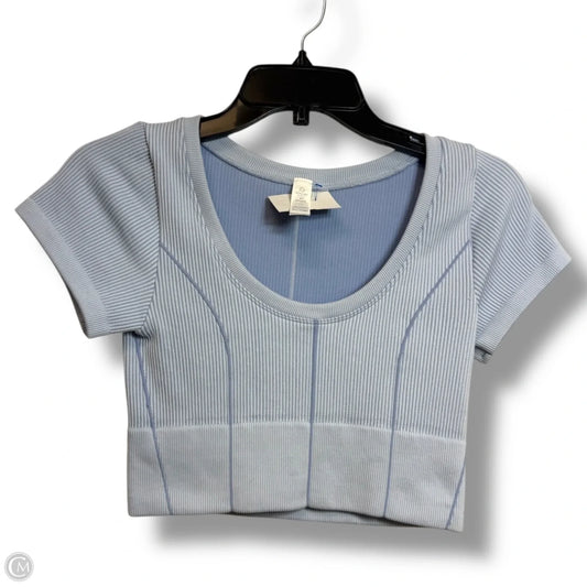 Athletic Top Short Sleeve By Aerie In Blue, Size: S