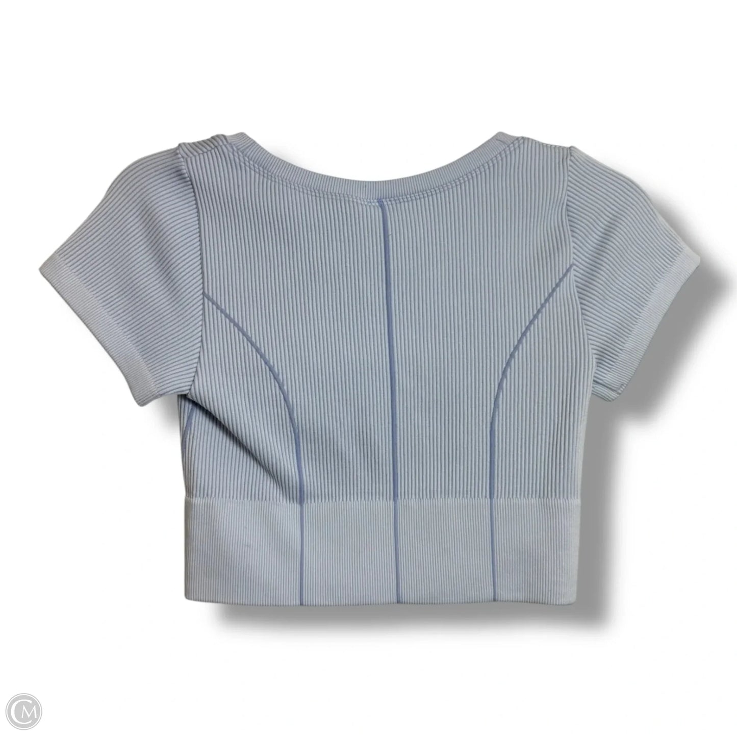 Athletic Top Short Sleeve By Aerie In Blue, Size: S