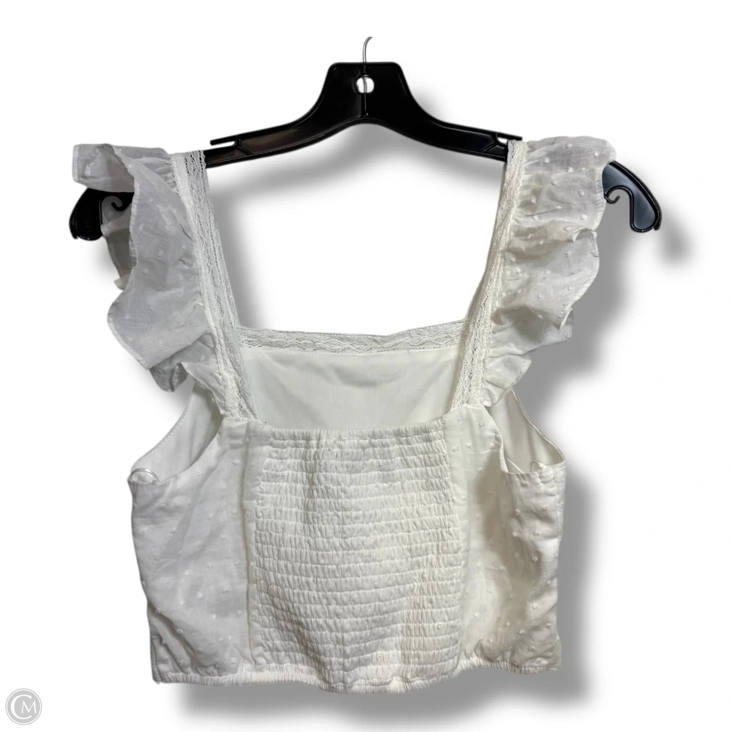 Top Sleeveless By Francesca's In White, Size: S