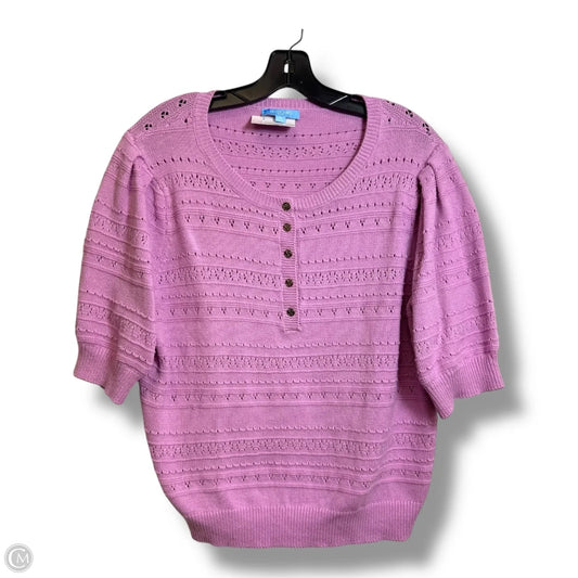 Top Short Sleeve By Draper James In Purple, Size: Xl