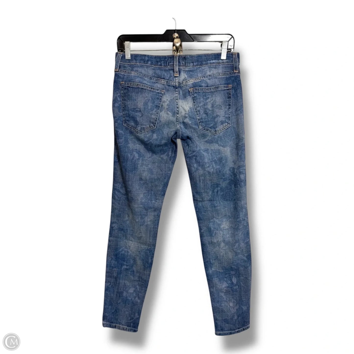 Jeans Straight By Current/elliott In Blue Denim, Size: 2