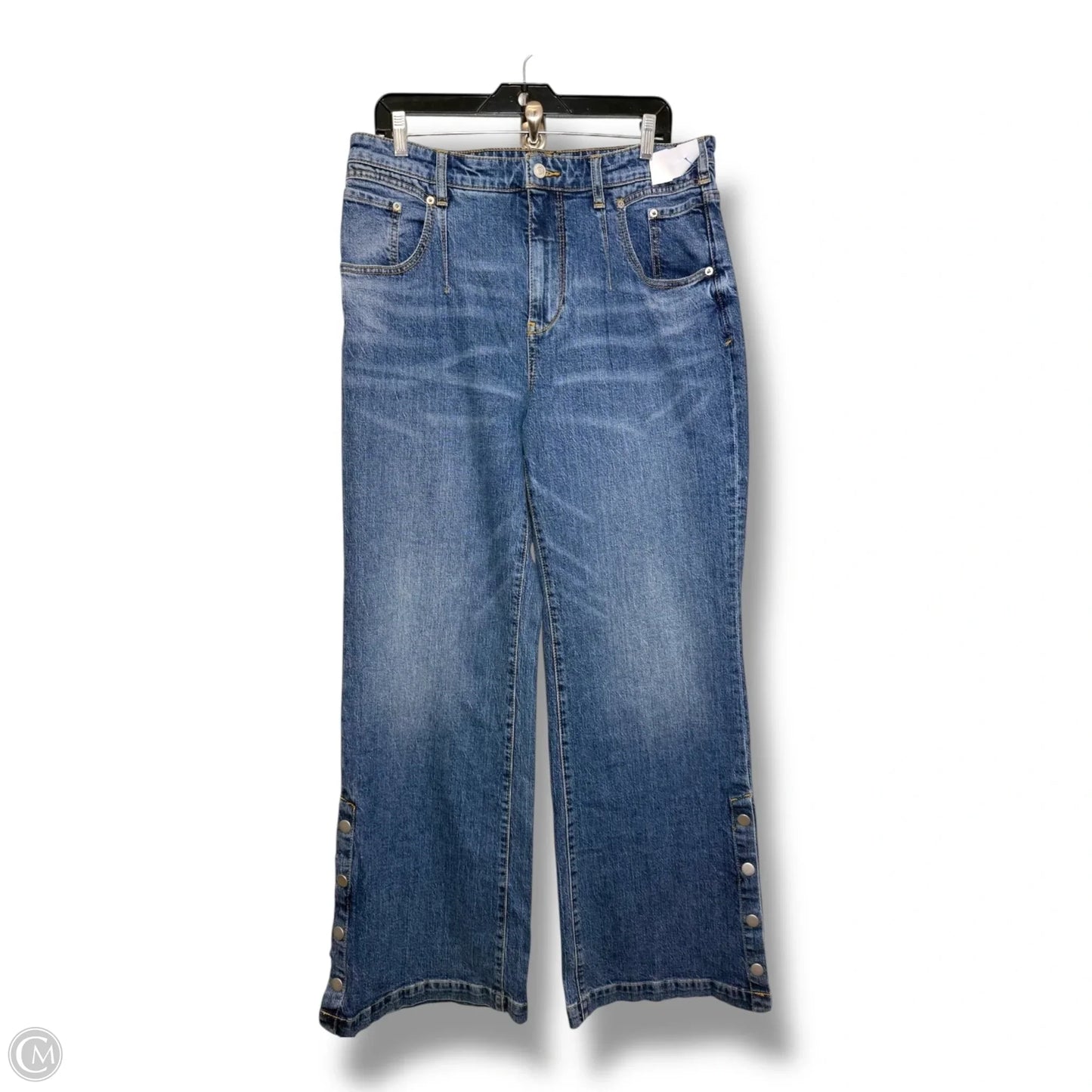 Jeans Wide Leg By Pilcro In Blue Denim, Size: 12